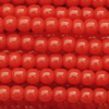1 Strang (~190 Stk) runde Perlen ~2,3mm - Korallrot