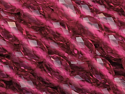 fuchsia, funkelnde, facettierte Tropfenperlen 5x7mm aus K9 K