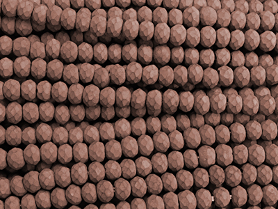 facettierte, geschliffene Glasperlen Rondellen