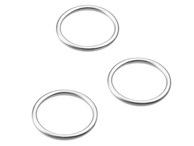 geschlossenes Ringel 12mm Öse aus 925 echt Silber