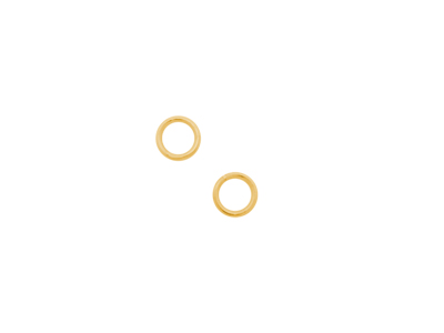 goldene geschlossene Ringe Springringe Ösen aus 925 echt Sil