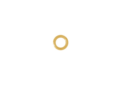 goldene geschlossene Ringe Ösen Ringel 5mm