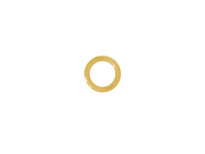 goldene geschlossene Ringe Ösen Ringel 7mm