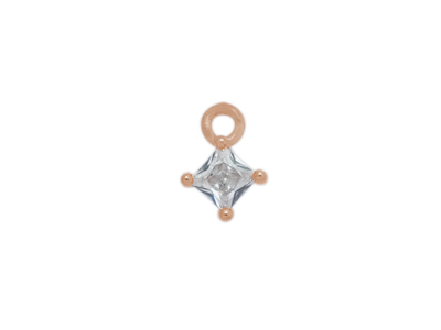 winziger Anhänger für Kettchen, rosegold
