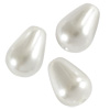 20 Gramm Wachsperlen Tropfen 7x5mm Perlweiß