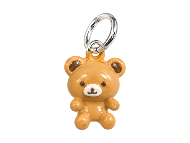 niedlicher kleiner Teddybär Anhänger zum Schmuckmachen - Nah