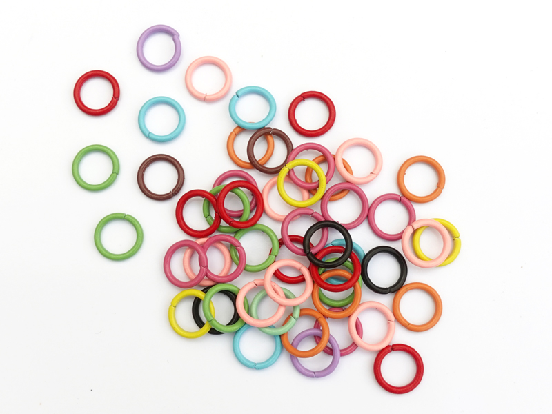 bunte offene 8mm Biegeringe zum Basteln
