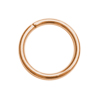 20 Stk. offene Ringe 9mm/1mm Edelstahl rosegold