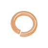 5 Stk. offene Ringe 10x1,7mm - Messing, echt rose vergoldet
