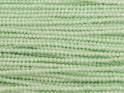 mintgrüne facettierte Steinperlen 2mm