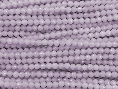 lila facettierte Steinperlen 3mm