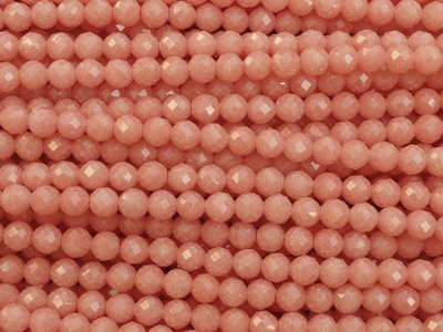 papaya facettierte Steinperlen 4mm